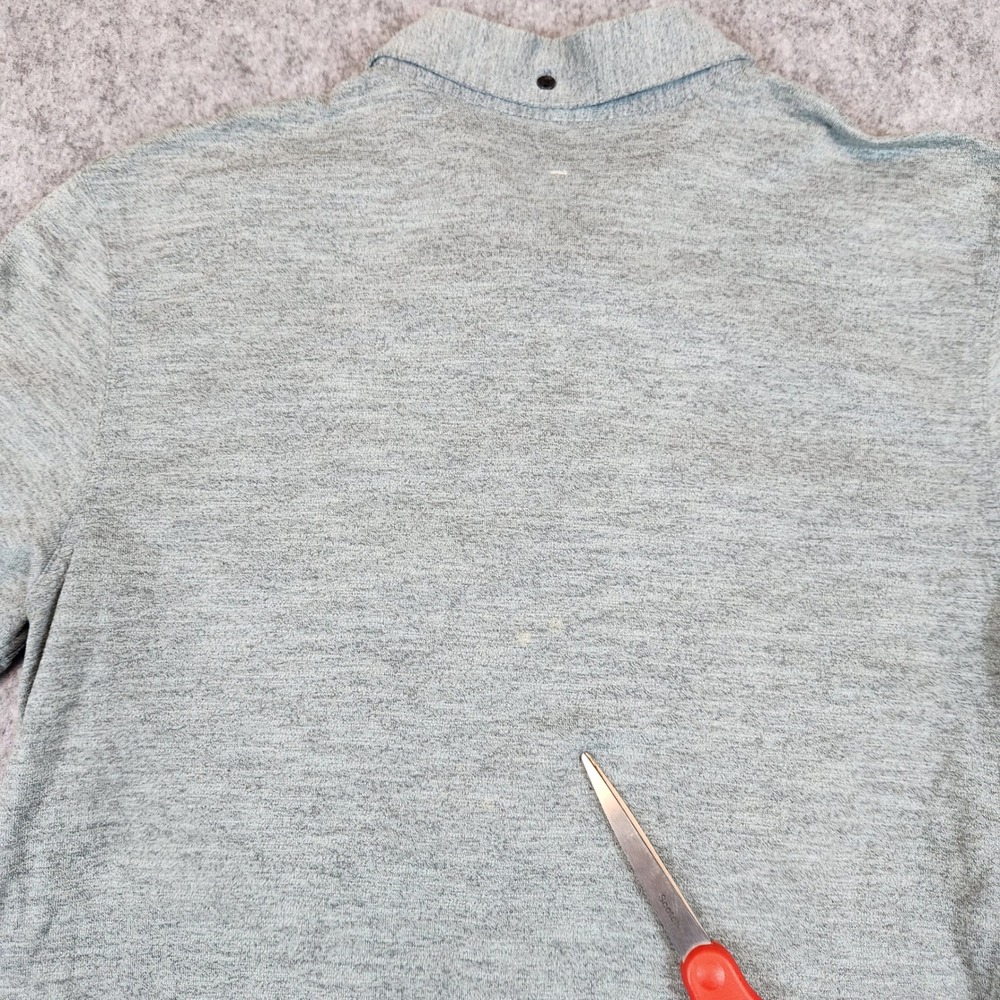 Rag and Bone Polo Shirt Men L Grey Short Sleeve Embroidered Casual Designer Top - Picture 9 of 11